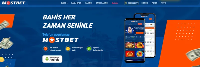Android ve iOS için MostBet mobil uygulamaları