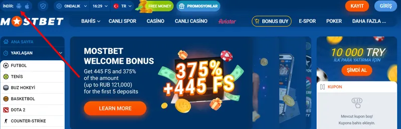 MostBet web sitesinde Android ve iOS için mobil uygulamalar