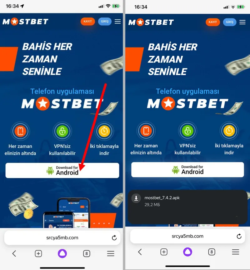 Akıllı telefon üzerinden Android mobil uygulamasının indirilmesi ve kurulması